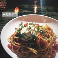classic spaghetti at Pura Vita in West Hollywood