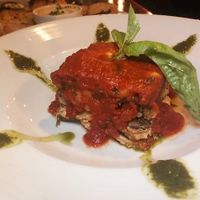 Vegan amazing lasagna! at Pura Vita in West Hollywood