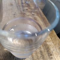Glass of water (November 2024) at Medina in Aberystwyth