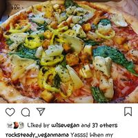 Took this off my wifes instagram because i always eat my pie first and then remember i should of took a photo.... at Blaze Pizza in Riverside