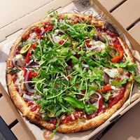 Vegan pizza from Blaze Pizza at Blaze Pizza in Santa Barbara