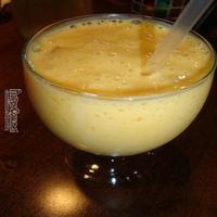 vegan mango lassi at Mint Indian Bistro in Las Vegas