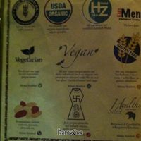 menu at Mint Indian Bistro in Las Vegas