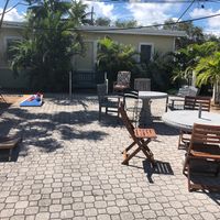 Courtyard at The Current Cafe in Lantana