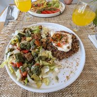 It looks like a small meal in the picture, but it was really filling! Great main course. at Happy Green Food in Saint-raphael