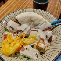 Bowl with Half Pita ($ 170) at Falafel King in Taipei