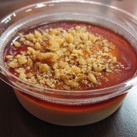 Pudding with date sauce (soy milk base) NTD 55, (10% off if ordered together with a Pita) at Falafel King in Taipei