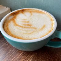Oat Milk Cappuccino at Lovecrumbs - West Port in Edinburgh