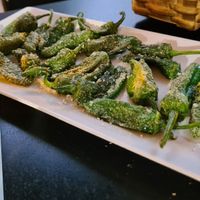 Pimientos vierdes Zarautz at Geltoki in Zarautz