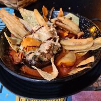 Stuffed eggplant at Geltoki in Zarautz