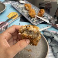 Croqueta vegana de setas  at Geltoki in Zarautz