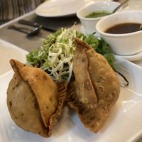 Vegetable samosa  at 3 Idiots The Veggie Hub in Pattaya