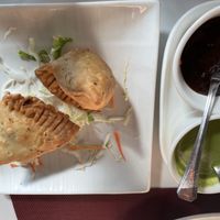 Samosas  at 3 Idiots The Veggie Hub in Pattaya