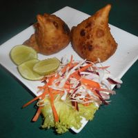 Samosa at 3 Idiots The Veggie Hub in Pattaya