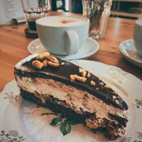 Snickers cake, HEAVEN! at Café Loyal in Siegburg