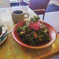 The Kale Salad... amazing!  at The Lone Pine Cafe in Baker City