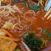 Spicy vegan pho at Rice Paper Vietnamese Cuisine in High Point