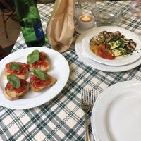 bruschetta and roasted vegetables   at S. Antonino in Sorrento
