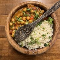 Chickpea masala wit cauli rice   at Heartwood - temporarily closed in Saint Charles
