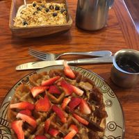 Vegan waffles and granola at Heartwood - temporarily closed in Saint Charles
