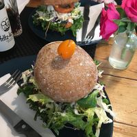 Chicken burger at Melone in Aarhus