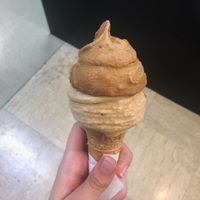 Coffee and hazelnut at Gelateria Gnam Gnam in Padua