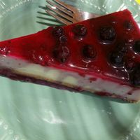 berry cheesecake at Semente Centro Macrobiótico de Braga in Braga