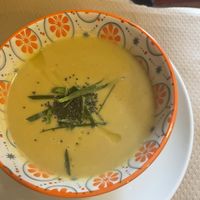 Creamy Thai soup  at Lo de Ponxe En El Kinto Pino in Valencia