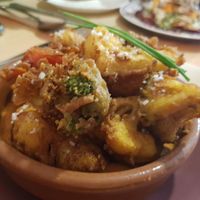 Beer battered veg at Lo de Ponxe En El Kinto Pino in Valencia
