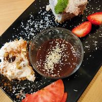 Dessert assortment at Lo de Ponxe En El Kinto Pino in Valencia