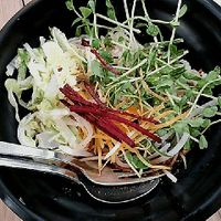 Almond noodle at Yes Natural Restaurant 悦意坊 in Central Singapore