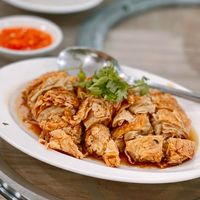 Beancurd dish aka mock chicken  at Yes Natural Restaurant 悦意坊 in Central Singapore