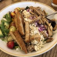 Cobb Salad. Fresh & tasty, but needed more greens. Lovely tahini dressing.  at Fresh on Spadina in Toronto