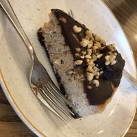 Chocolate Peanut Butter Cheesecake. An absolute must!!  at Fresh on Spadina in Toronto