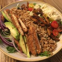 Cobb salad - delicious, but at $17, I feel this was definitely overpriced.  at Fresh on Spadina in Toronto