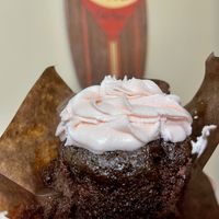 Chocolate raspberry cupcake. It was pretty good but not really worth the price - almost $7 with tax😒 at Vibe in Hilo