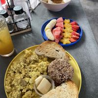 Tofu scramble + Loco Moco  at Vibe in Hilo
