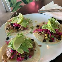Yummy jackfruit tacos and blt salad    at Vibe in Hilo