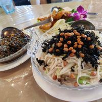 the prawns (recommended by the staff) are good! at Eight Treasures Vegetarian 八宝素食馆 in Central Singapore