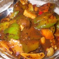 Bitter gourd and black bean sauce at Eight Treasures Vegetarian 八宝素食馆 in Central Singapore