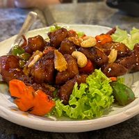 Black Pepper Monkey Head Mushroom   at Eight Treasures Vegetarian 八宝素食馆 in Central Singapore