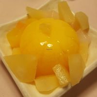 Mango Pudding Dessert at Eight Treasures Vegetarian 八宝素食馆 in Central Singapore