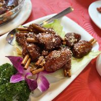 Marmite ribs Feb 25 at Eight Treasures Vegetarian 八宝素食馆 in Central Singapore
