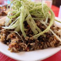 Oliver fried rice Feb 25 at Eight Treasures Vegetarian 八宝素食馆 in Central Singapore