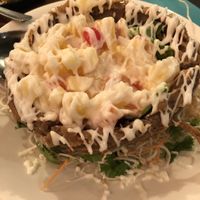 Yam ring  at Eight Treasures Vegetarian 八宝素食馆 in Central Singapore