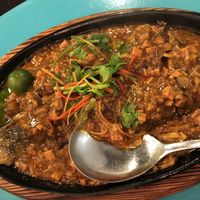 Sambal fish  at Eight Treasures Vegetarian 八宝素食馆 in Central Singapore