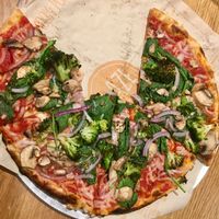 Build your own with vegan cheese  at Blaze Pizza in Durham