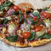 Veggie and chorizo vegan pizza   at Blaze Pizza in Nashua