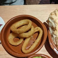 Onion rings at Bar eS Ambleside in Ambleside