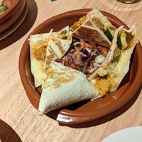 Vegan quesadillas at Bar eS Ambleside in Ambleside